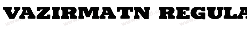 Vazirmatn Regular字体转换